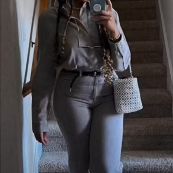 Zara XL Gray Cargo Jumper, jumpsuit (like new, small spot on sleeve pictured) - Picture 13 of 13